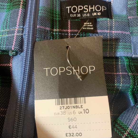 Plaid Topshop Skirt - Picture 3 of 4